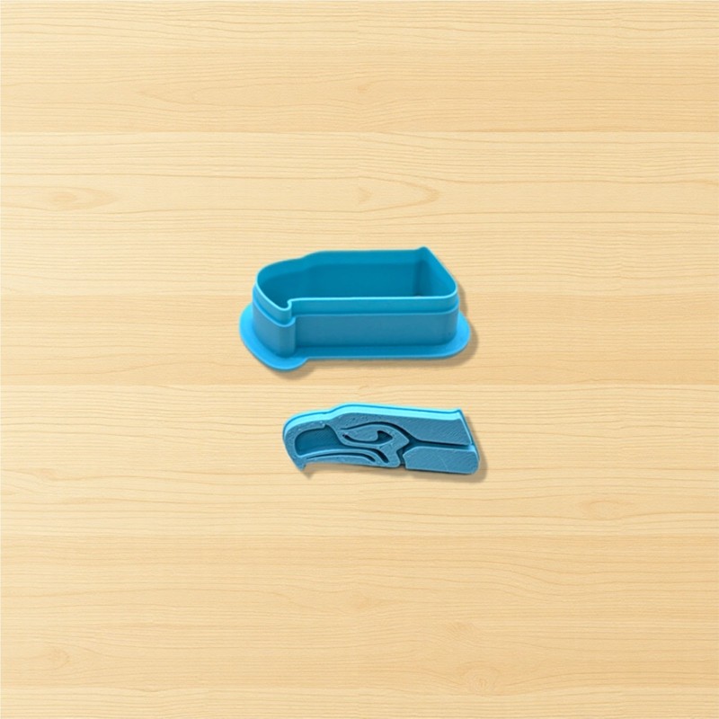 Seattle Seahawks Cookie Cutter & Stamp Set for Polymer Clay, Fondant & More gallery