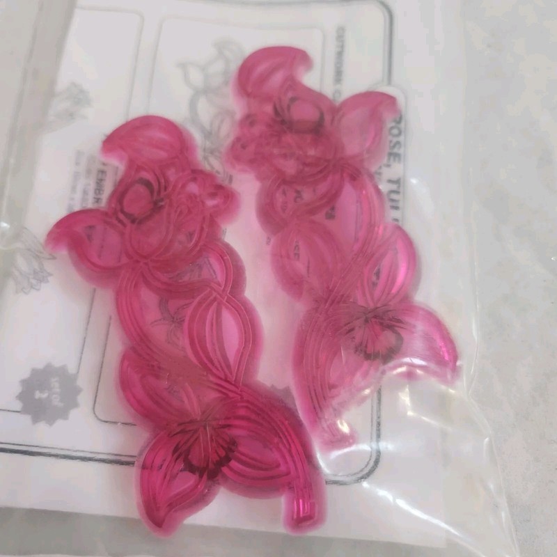 JEM Cutwork Rose Flower Embroidery Cake Side Cutters Cake Decorating Accessories gallery