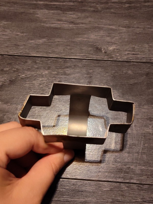 Homemade Chevy Emblem Cookie Cutter gallery