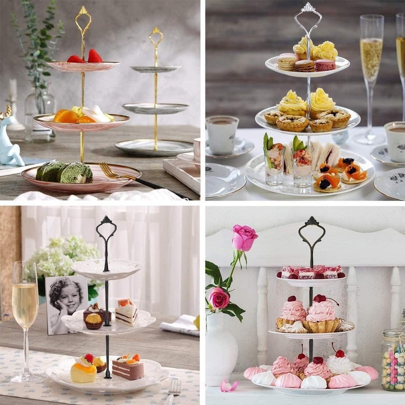 6 Sets 3 Tier Cake Plate Stand Stand Handle, Cake Stand Hardware Handle Fitti... gallery