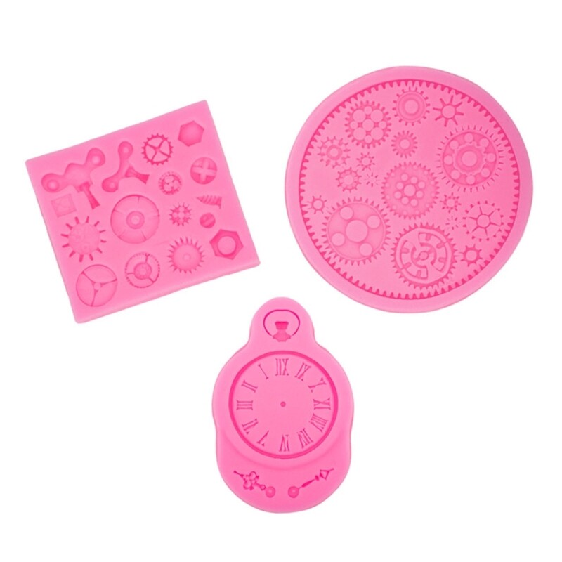Steampunk Clocks Gear Cake Mold Fondant Cake Silicone Baking gallery