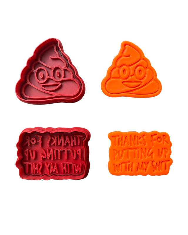Putting up my shit cookie cutter set poo happy father’s day