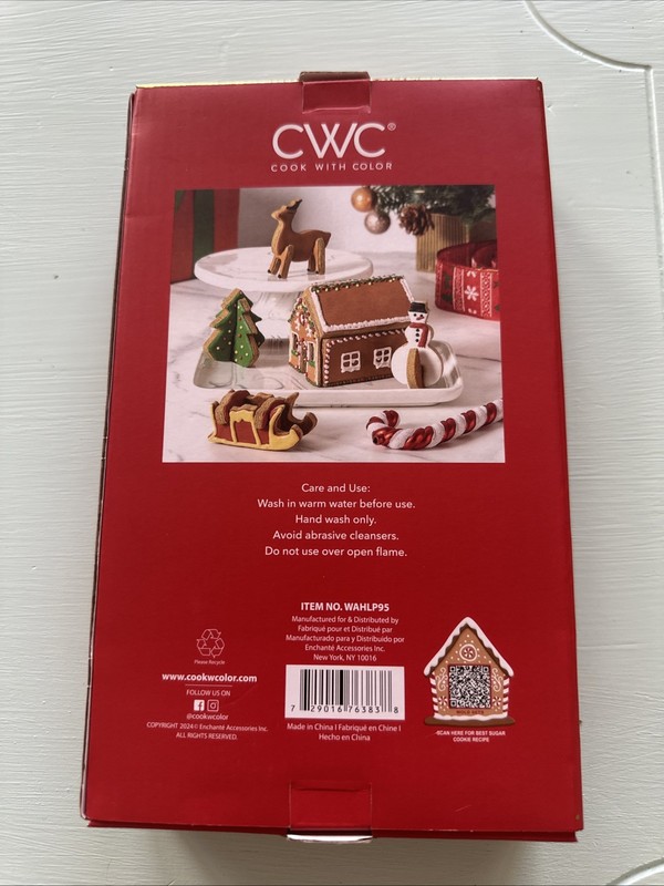 Cook With Color 3D Christmas Cookie Cutter Set New Unopened gallery