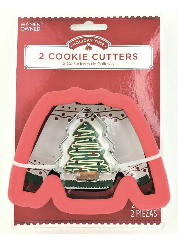 Ugly Sweater Christmas Tree Cookie Cutters Baking NEW Holiday Time