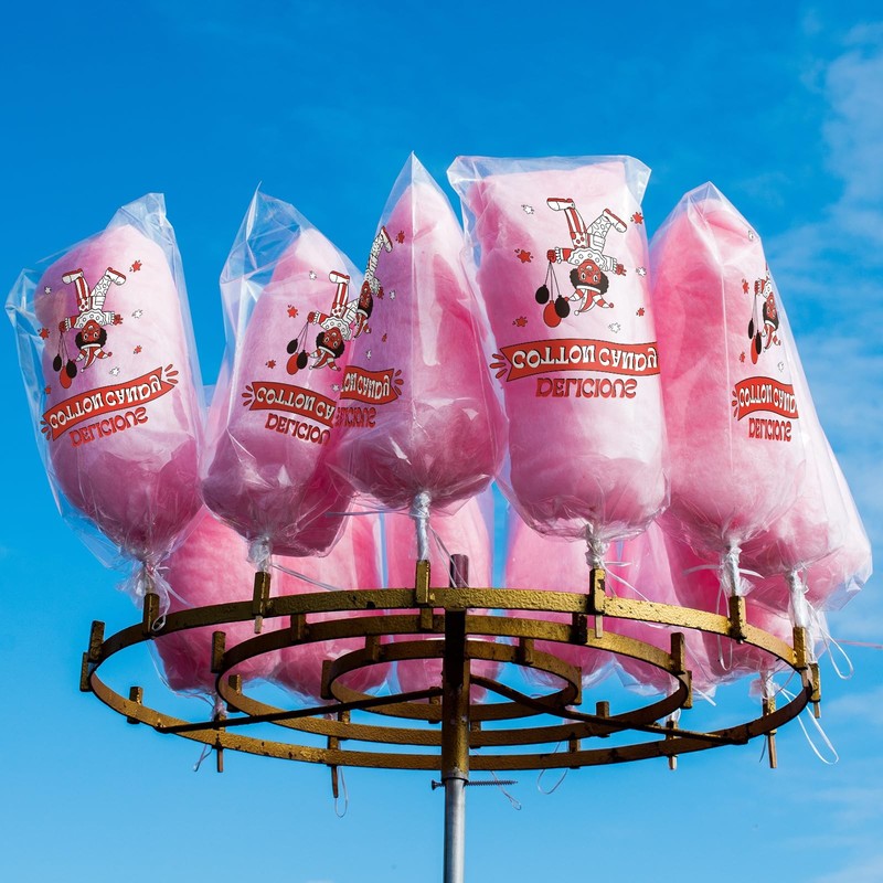 500-Count 17.7x11.8-inch Large Clear Cotton Candy Bags with Twist Ties Print gallery
