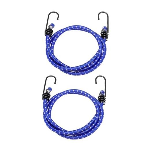 2Pcs Bungee Cord with Hooks Rubber Bungee Cords Heavy Duty Tie Down Straps 40"