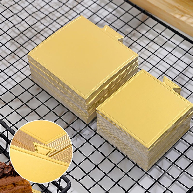 3.1" Mini Cake Base 200Pcs Square Cardboard Perfect for Cake Decorating Cake ... gallery