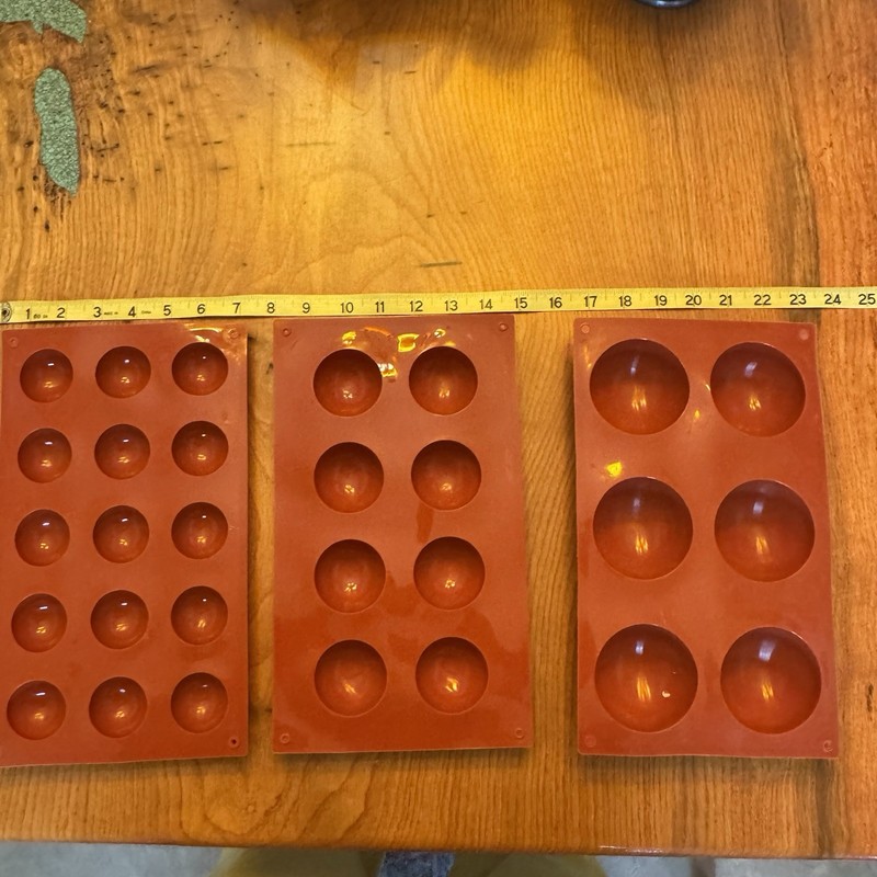 Lot of candy/baking molds - Silicone Baking Dome Molds - for Candy/chocolate gallery