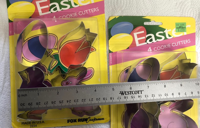 Easter Cookie Cutter Fox Run Metal cookie cutter lot of 2 New Made In USA NIP gallery