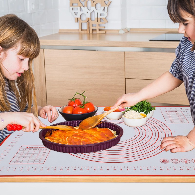 Large Silicone Baking Mat 32 x 24" Red Pastry 32"L x 24"W, gallery