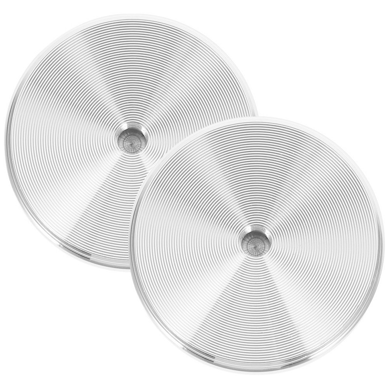2 Pcs Swivel Dining Table Base Turntable Hardware Rotating Cake Aluminum Alloy