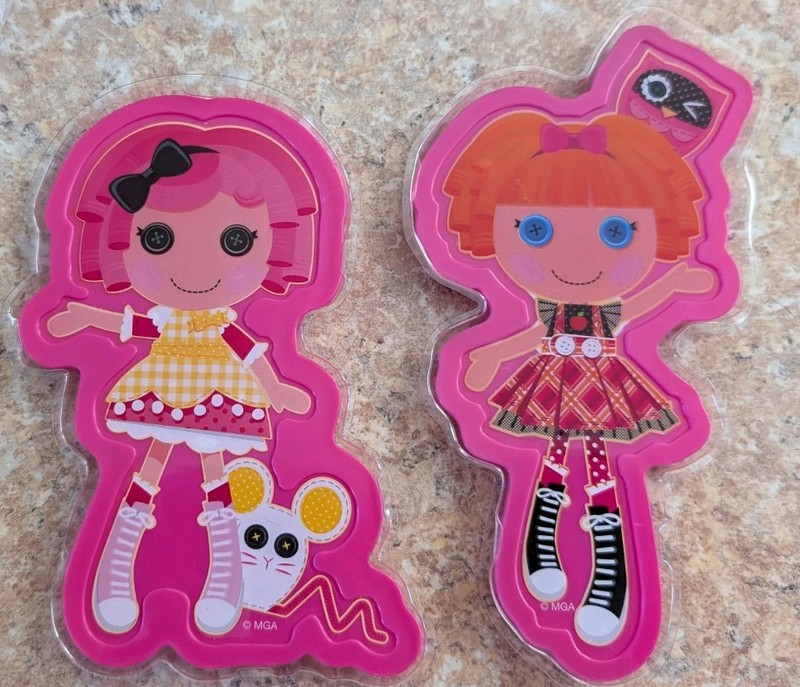 LALALOOPSY Cookie Cutters Let’s Bake Cake Toppers Set of 2 MGA Pink Cute 6″ Y2K