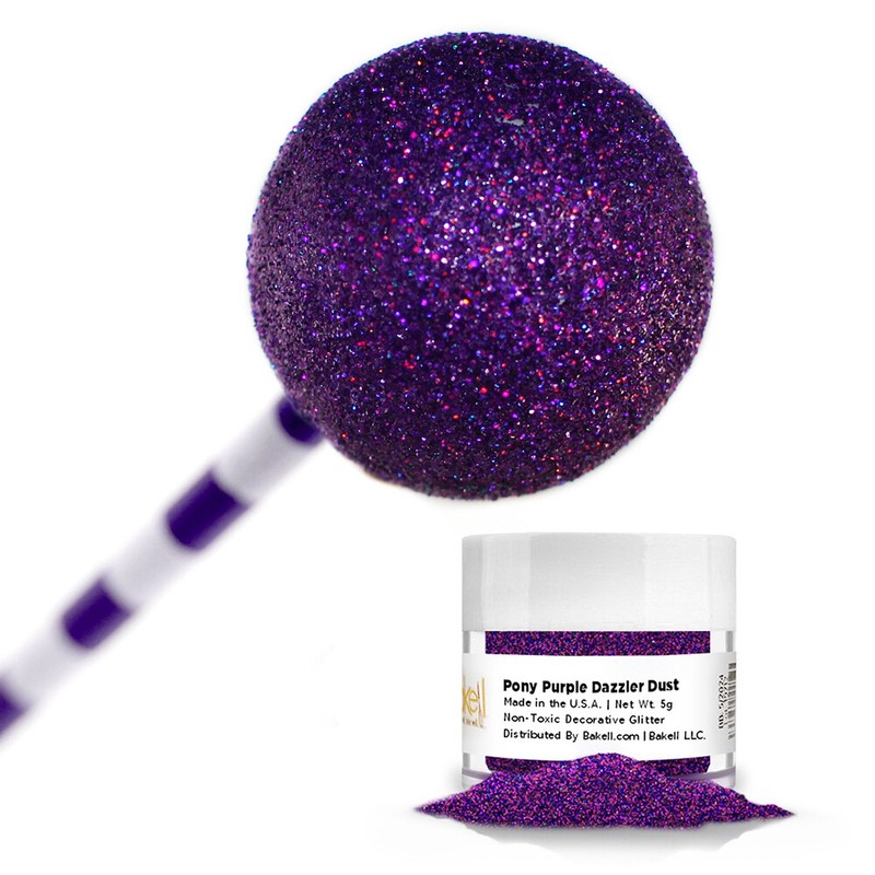 Bakell® 5g Pony Purple Dazzler Dust™ Non Toxic Decorating Glitter