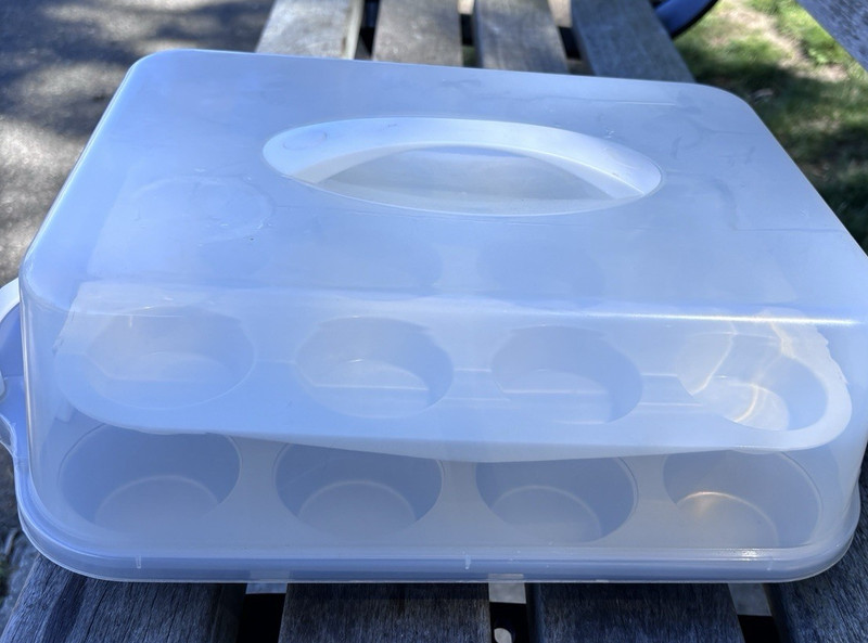 2 In 1 Cupcake Caddy And Baking Tin - Deviled eggs too!