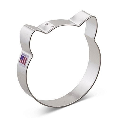 Ann Clark Cat Face Cookie Cutter, Large 4” Made in USA gallery