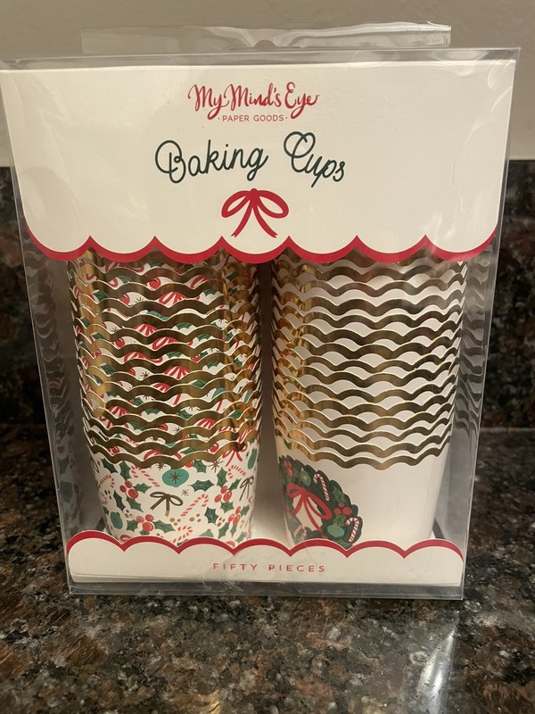 My Minds Eye Christmas Baking Cups Pkg Of 50 Brand New