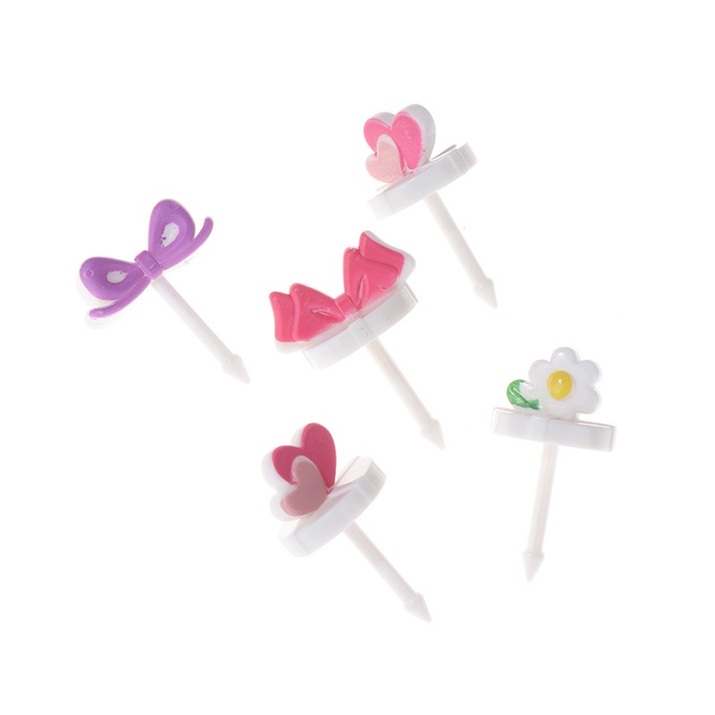 8Pcs Cartoon Kid Cake Fruit Toothpick Bento Lunch Accessories Party Decor gallery