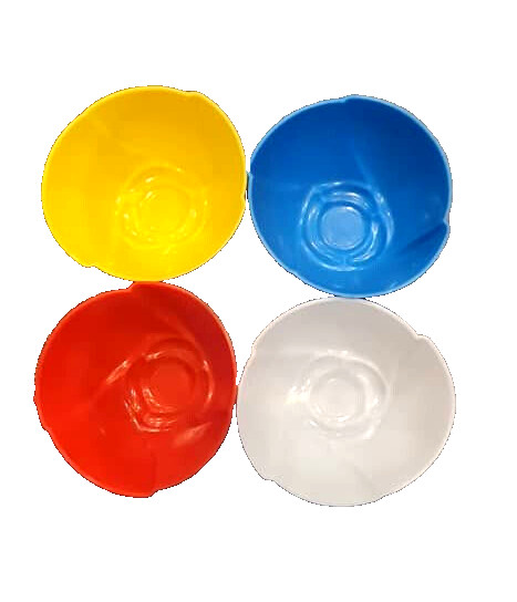 Flower Shape Pudding Jelly Mold Reusable Plastic No Lids Multicolor 16 Pcs