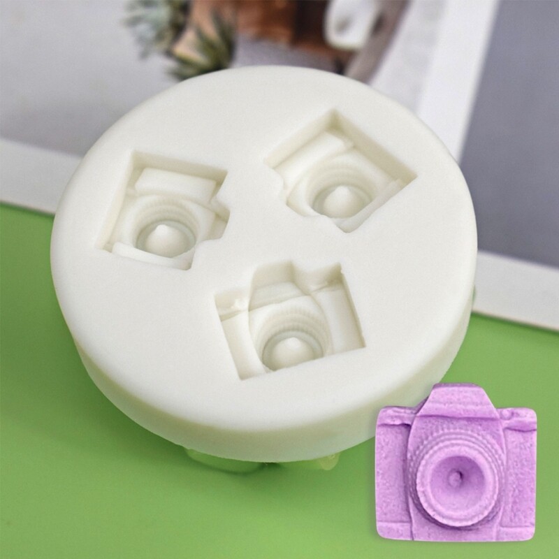 Mini Camera Shaped Silicone Mold Fondant Mold DIY Cake Resin Ornaments Mold gallery