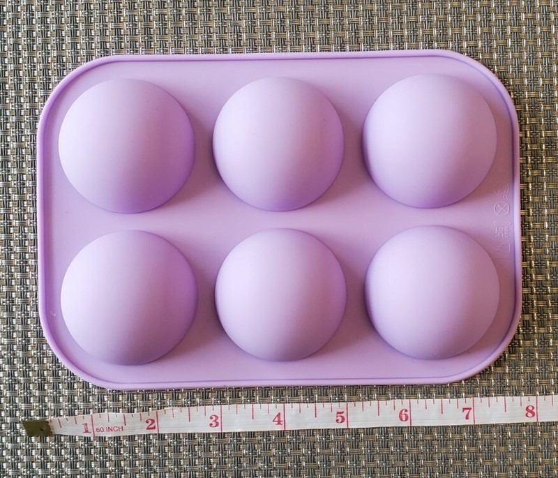 2PCS 6 hole Semi-Sphere Round Silicone Mold Chocolate Bomb Cake Jelly, Mousse K3 gallery
