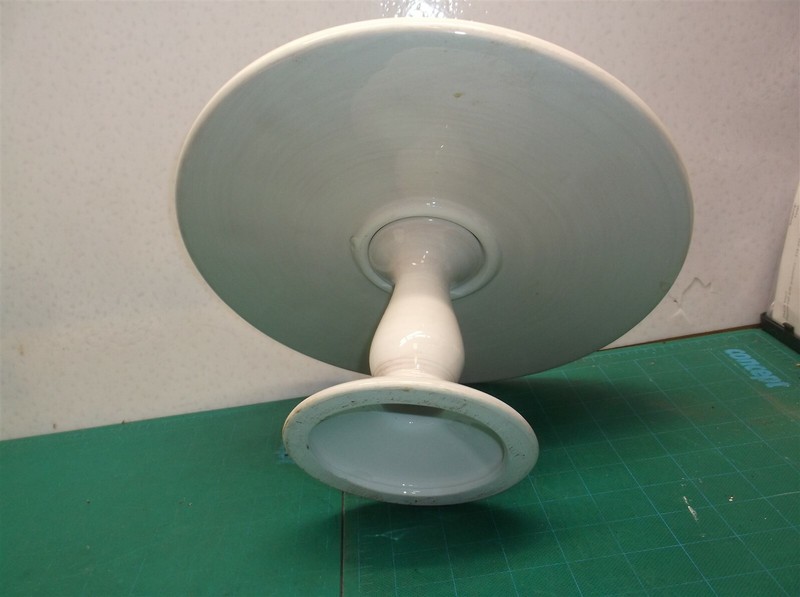 11″ cake stand ceramic fruit pattern ds1
