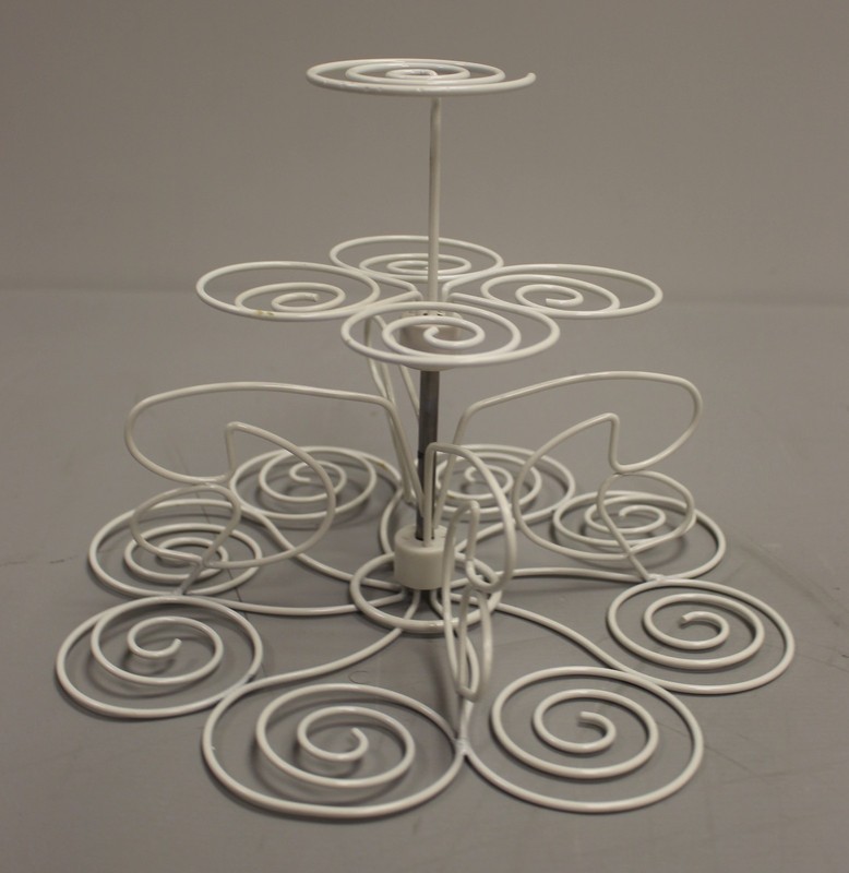 Wilton White Metal Cupcake & Dessert Stand – Used