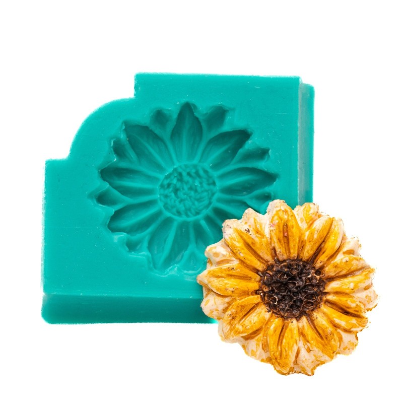 Silicone Mold Flower Daisy Candy Butter Soap Resin Wax Polymer Clay Mould (515) gallery