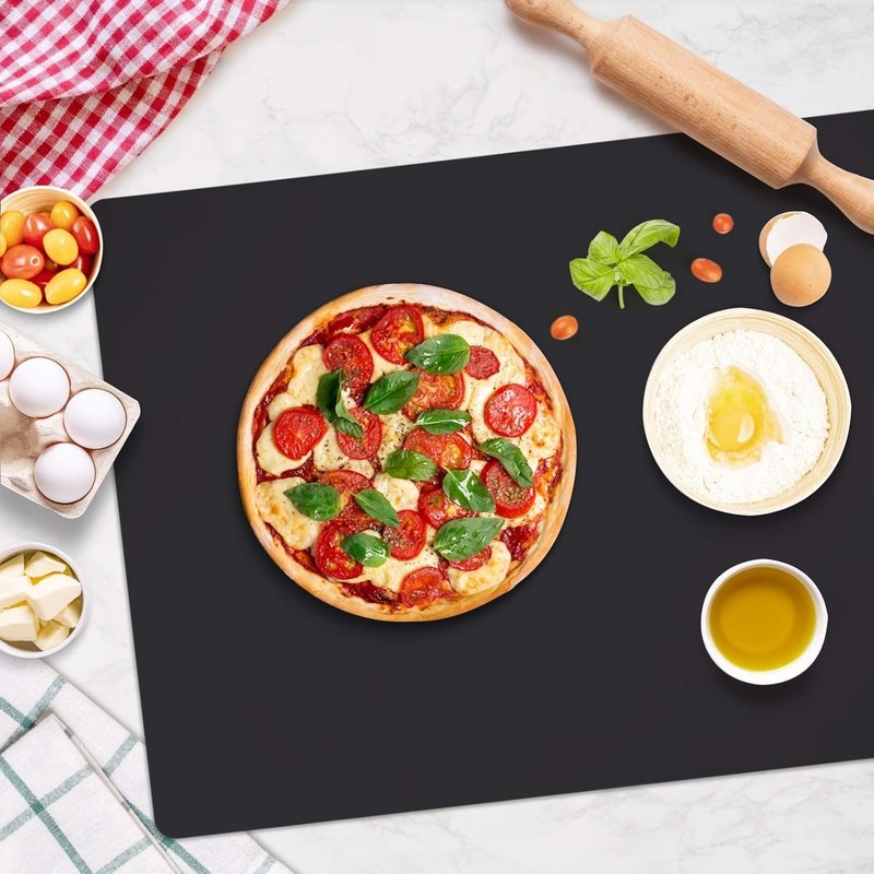 Gartful Extra Large Silicone Mats for Countertop, 28" XL-28 x 20x 0.03, Black gallery