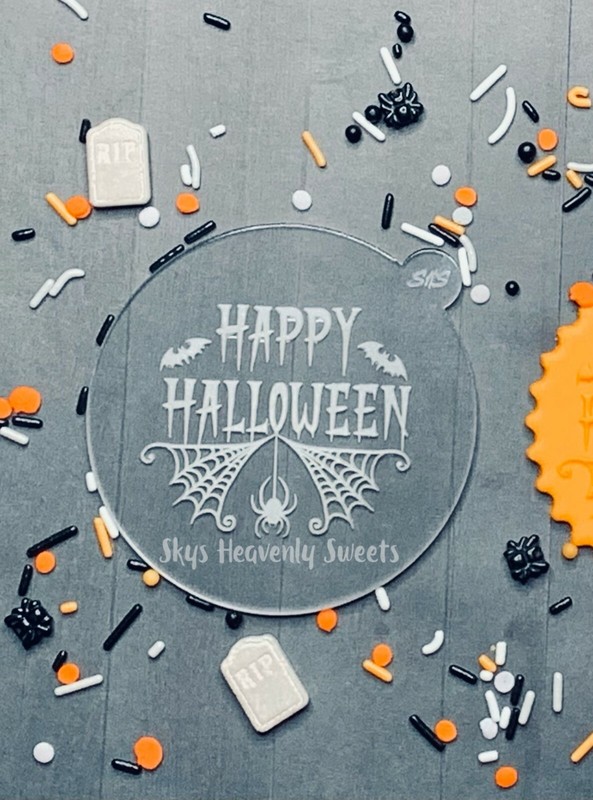 Acrylic Fondant Debosser Stamp For Cookies Cupcakes Halloween Cookie Cutters  gallery
