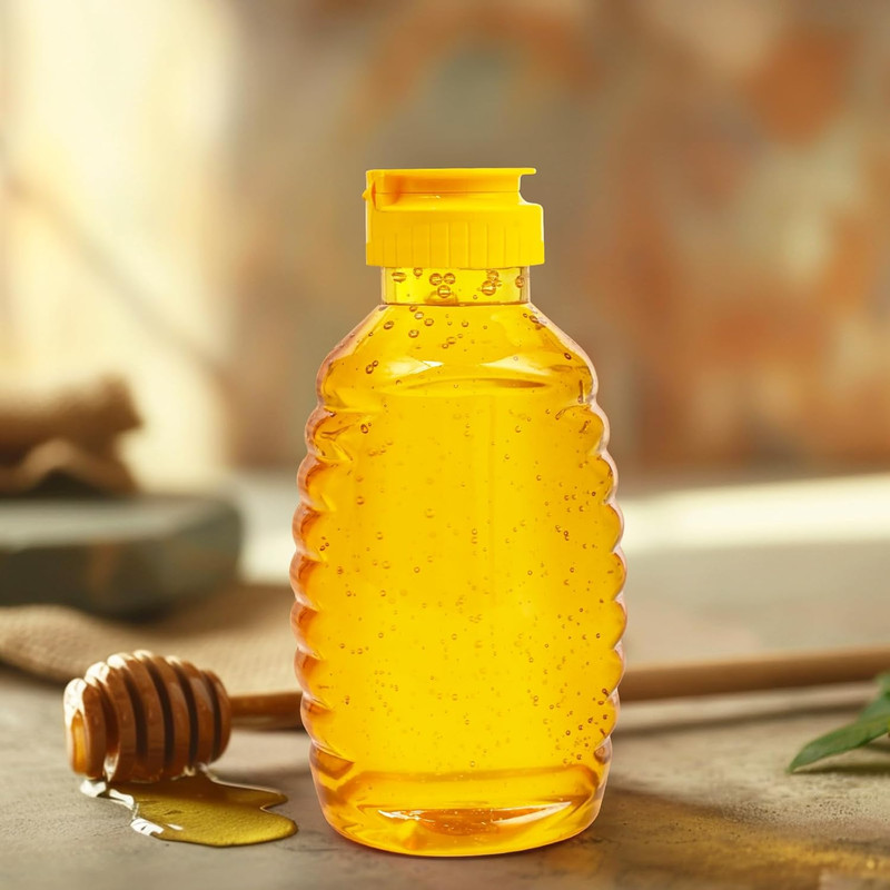 24 Pack Honey Bottle, Honey Bottles Squeeze 16 Oz,With Leakproof Flip-Top Caps,R gallery