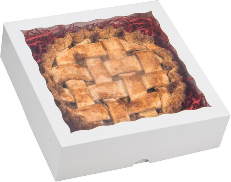 14pcs 9x9x2.5In Bakery Boxes Window Pie Breakable Heart Chocolate Covered gallery