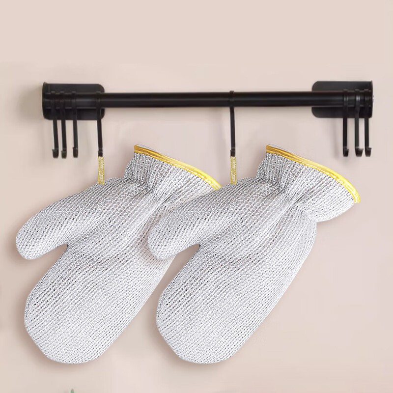 1PC Housework Cleaning Gloves Steel Wire Ball Dishwashing Gloves Waterproof gallery