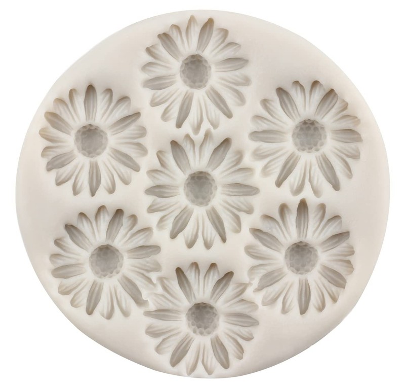 Daisy Silicone Molds Chrysanthemum Fondant Cake Decorating Silicone Flower Molds gallery