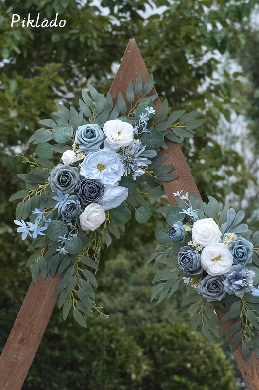 Piklado Faux Flower Swag Set of 2 for Wedding Arch & Welcome Signs gallery