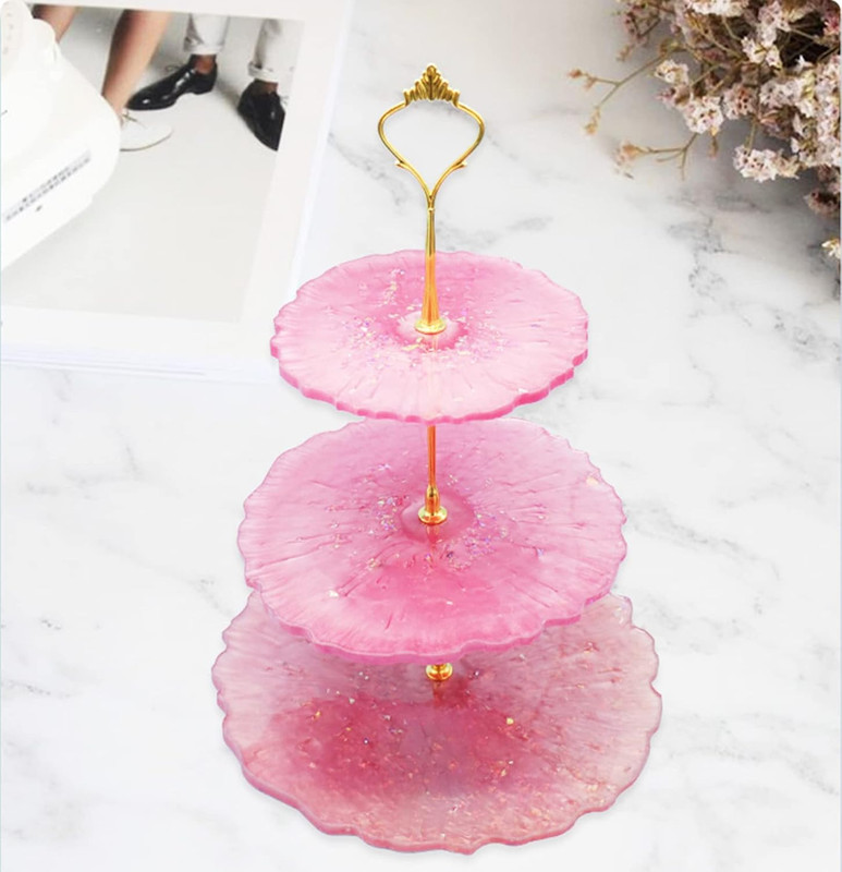 9 Sets 3 Tier Cupcake Stand Fittings, Cake Stand Hardware, Dessert Serving Trays gallery