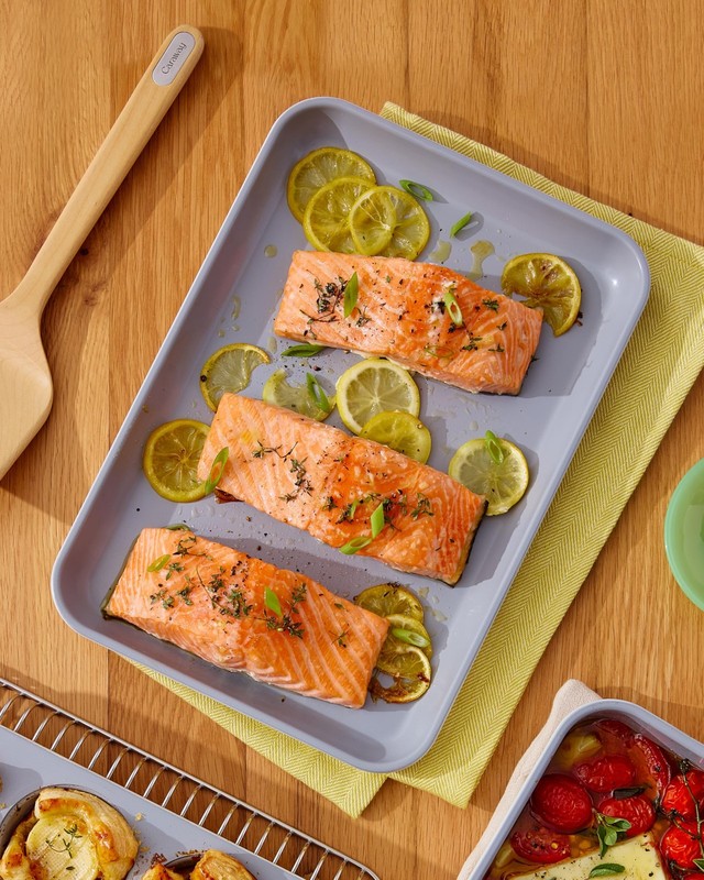 Caraway Nonstick Ceramic Small Baking Sheet 9X13 Non-Toxic Ptfe Pfoa Oven Safe gallery