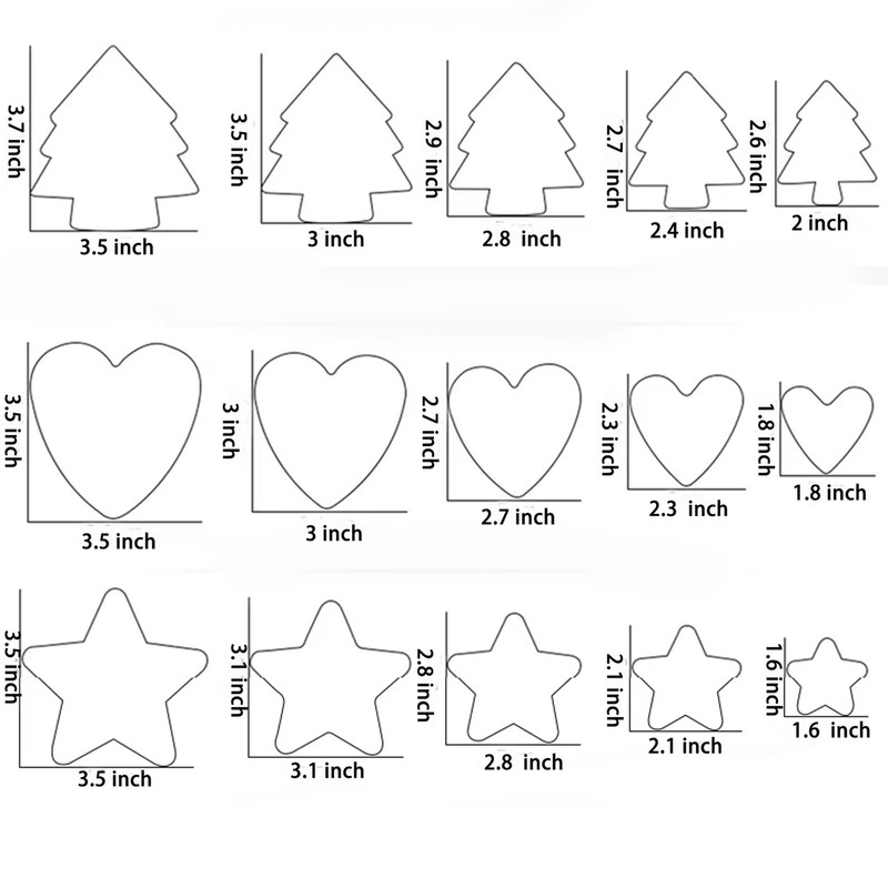 32Pcs Cookie Cutter Set, Biscuit Cutters Shapes, Multi-Size Sandwich Fondant ... gallery