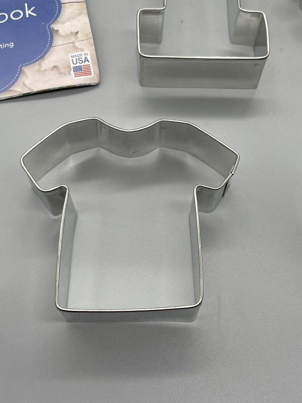 Ann Clark Set of 5 Football Cookie Cutters Jersey Helmet Football #1 Stainless gallery