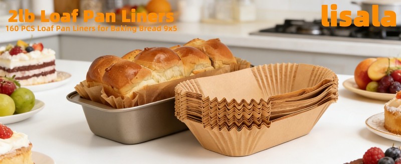 Loaf Pan Liners,160pcs Bread Pan Liners for Baking 9x5inch,Loaf Pans gallery