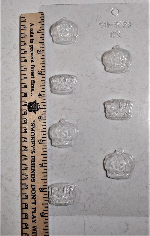 Queens Crowns" CHOCOLATE Designer Candy MOLD 3 pc gallery