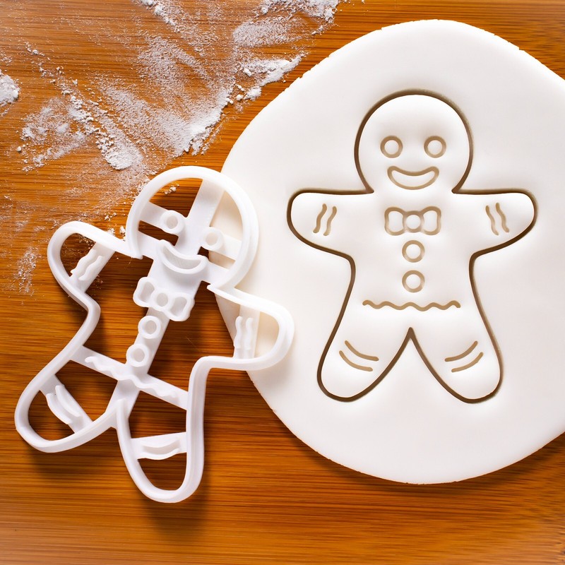 Happy Gingerbread Man Cookie Cutter – Christmas xmas winter festival yule season
