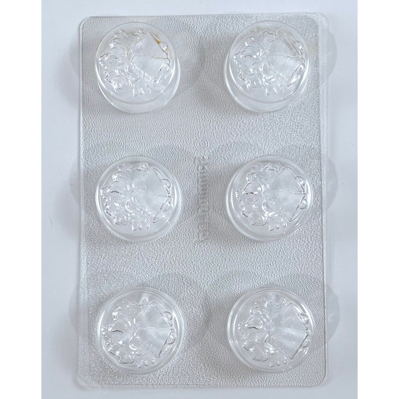 SpinningLeaf Wedding Bells Oreo Cookie Chocolate Mold CK-2026 6 Cavity PETG gallery
