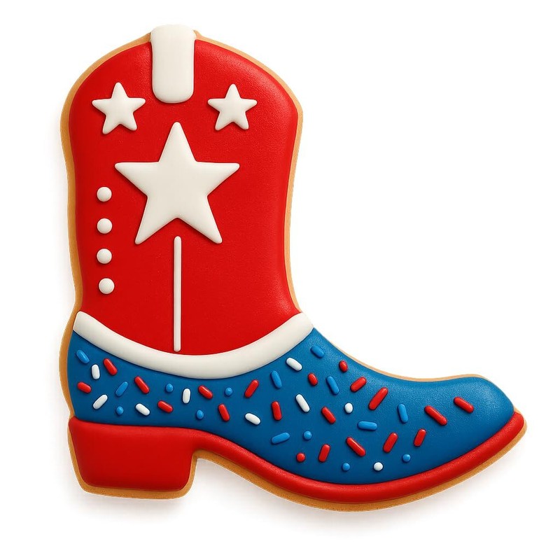 Cowboy Boot Cookie Cutter - 4.25x3.94 Inches,(Random Colors) gallery