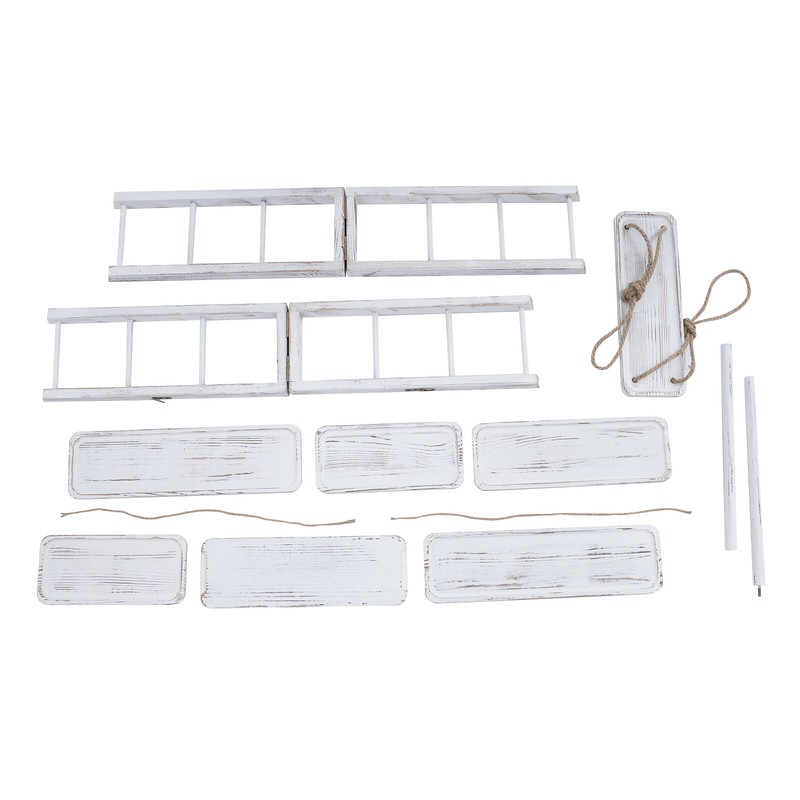 Dessert Serving Tray Cake Ladder Stand Countertop Tiered Tray 3-Tiers White SALE gallery