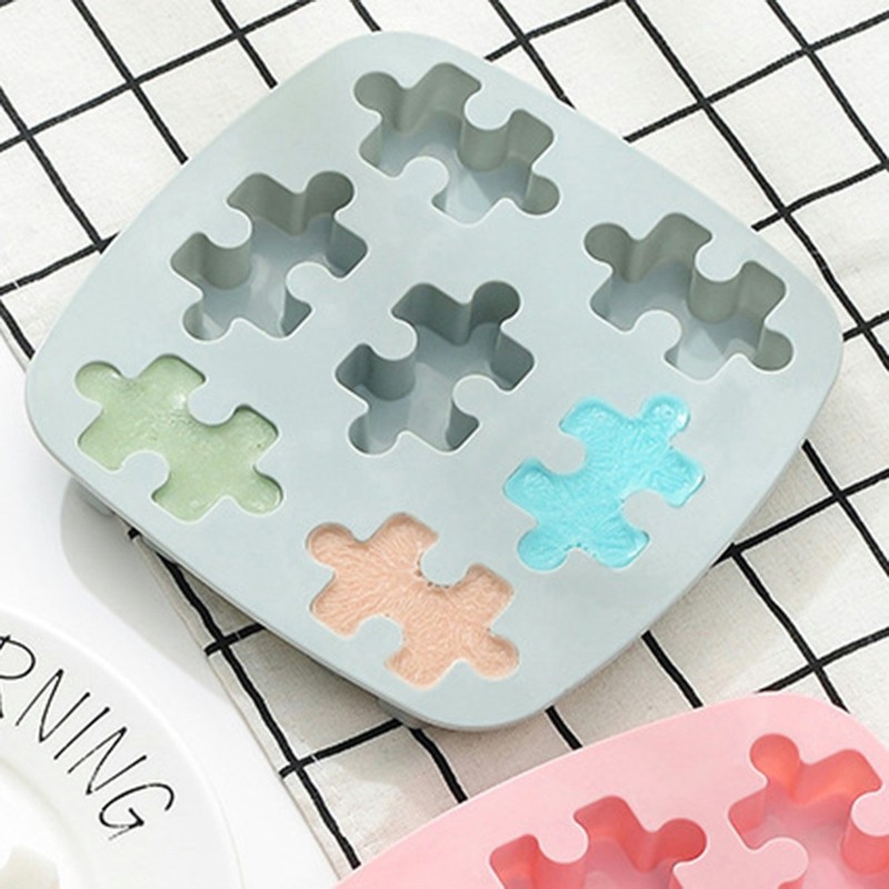 2pcs Silicone Puzzle Tray Baking Mold for Chocolate Candy Jelly gallery