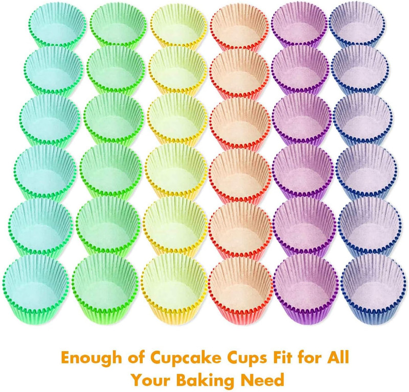600 Pcs Cupcake Liners Cupcake Wrappers Cupcake Paper Baking Cups for Cake Balls gallery