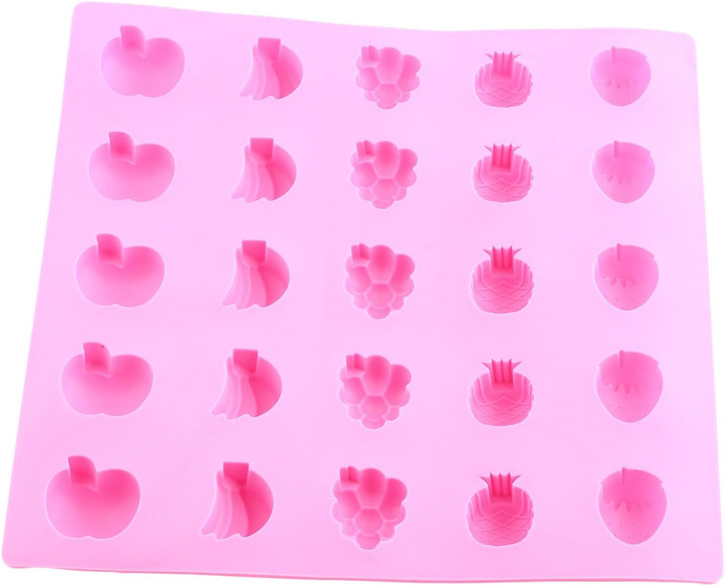 1pcs Fruit Silicone Candy Molds Strawberry Pineapple Grapes banana Apple Shap... gallery