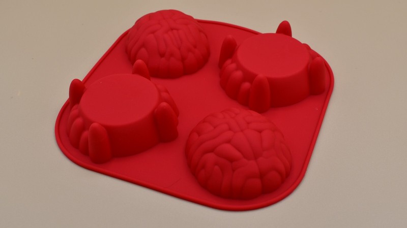 Brain and Scary Fang Scary Halloween Silicone Chocolate Candy mold 2pk Mould DIY gallery