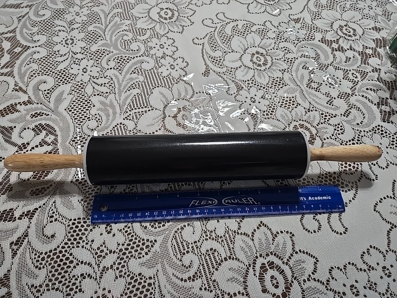 Kitchenware Unbranded Black 10" Rolling Pin Cooking Baking gallery