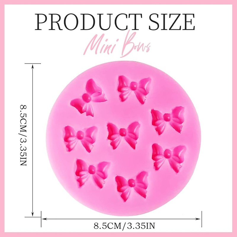 Food-Grade Silicone Bow Fondant Molds - Perfect for Cake Decorating & Gifts gallery